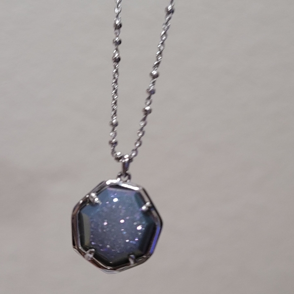 NWT Kendra Scott Drusy Necklace Layered Silver - Picture 7 of 16